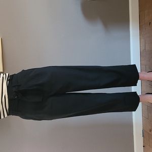 Drapey Paperbag Pant in True Black